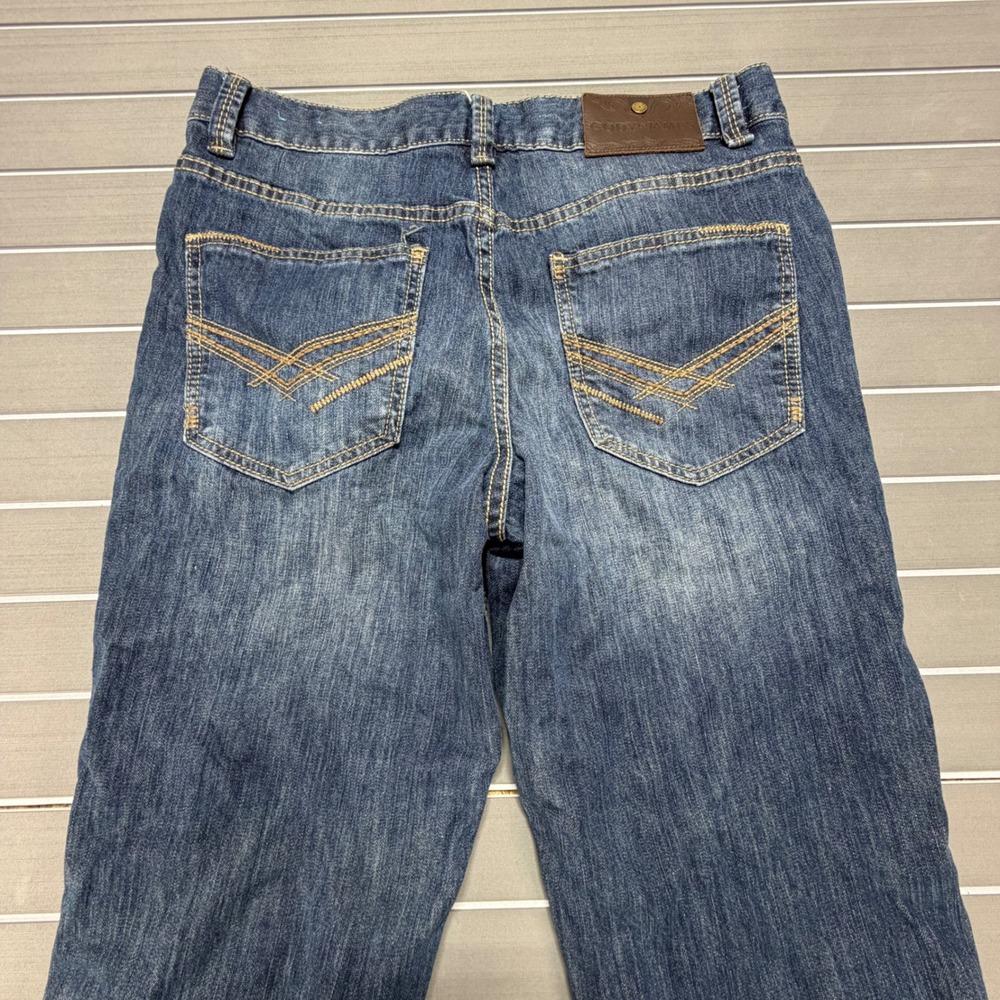 Cody James Core Mens Straight Leg Jeans Blue Medium Wash 31x32 Stretch Denim - Picture 9 of 10